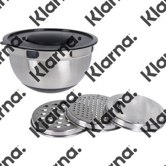 Excellent Houseware. Mengkom met deksel en raspen - rvs