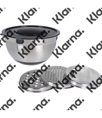 Excellent Houseware. Mengkom met deksel en raspen - rvs