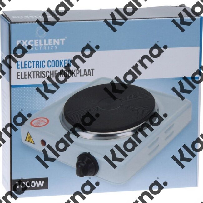 Excellent Electrics Elektrische Kookplaat - enkel - 1000W