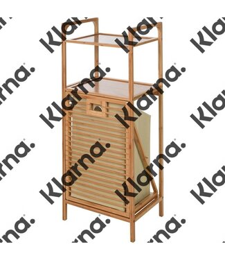 Bathroom Solutions Bamboe Badkamerrek met 2 rekken en wasmand