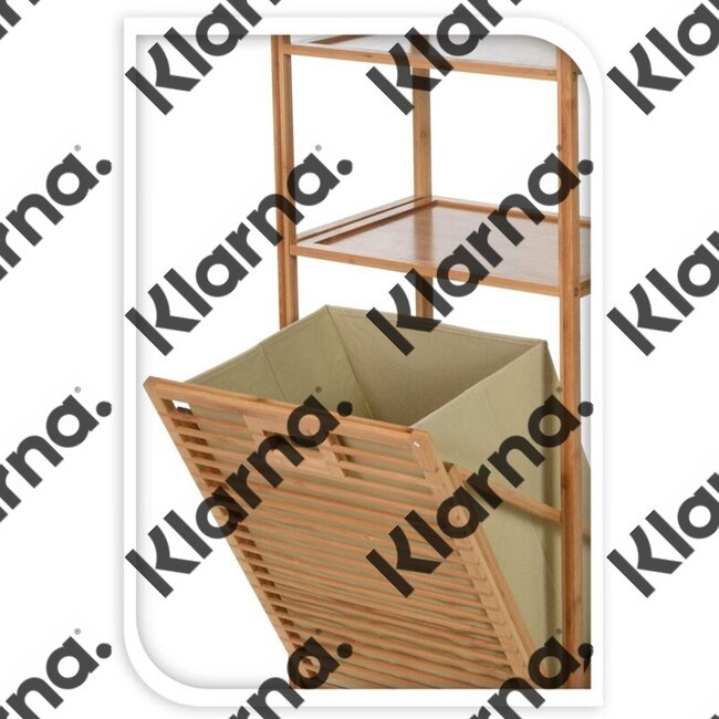 Bathroom Solutions Bamboe Badkamerrek met 2 rekken en wasmand