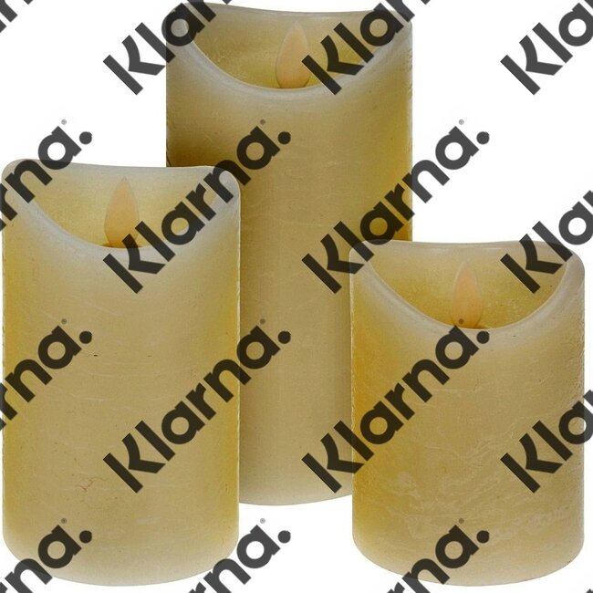 LED-kaarsen met afstandsbediening - set van 3