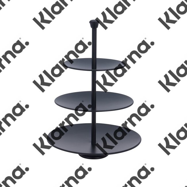 Excellent Houseware. Etagere 3 laags - 36.5cm - zwart