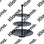 Excellent Houseware. Etagere 3 laags - 36.5cm - zwart