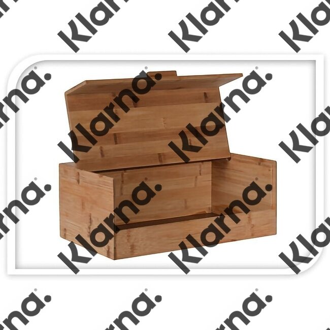 Excellent Houseware. Broodtrommel van Bamboe - 35 x 21 x 14 cm