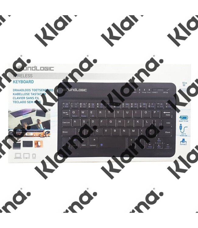 Soundlogic Draadloos Toetsenbord - Universeel - Zwart