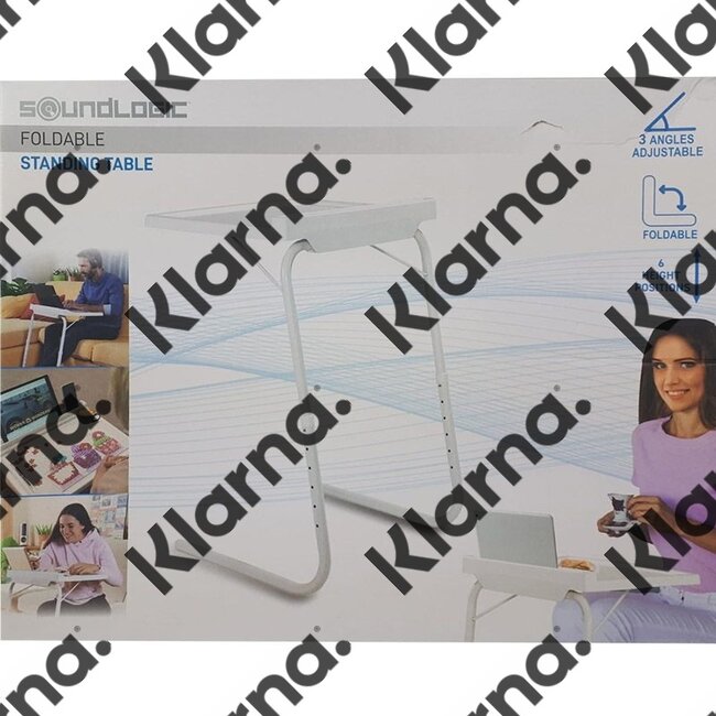Soundlogic Opvouwbare Tafel - Verstelbaar - 51 x 39 x 56-73 cm