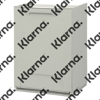 Duett - Afvalbak voor Recycling - Vrijstaand - Stapelbaar - Wandmontage - Grijs