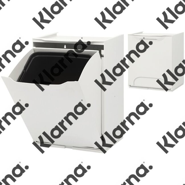 Duett - Afvalbak voor Recycling - Vrijstaand - Stapelbaar - Wandmontage - Wit