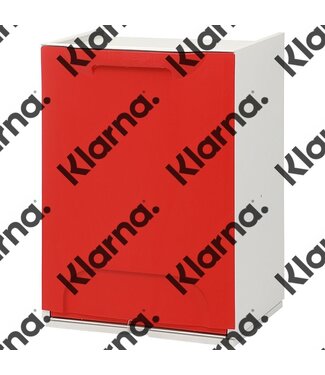 Duett - Afvalbak voor Recycling - Vrijstaand - Stapelbaar - Wandmontage - Rood