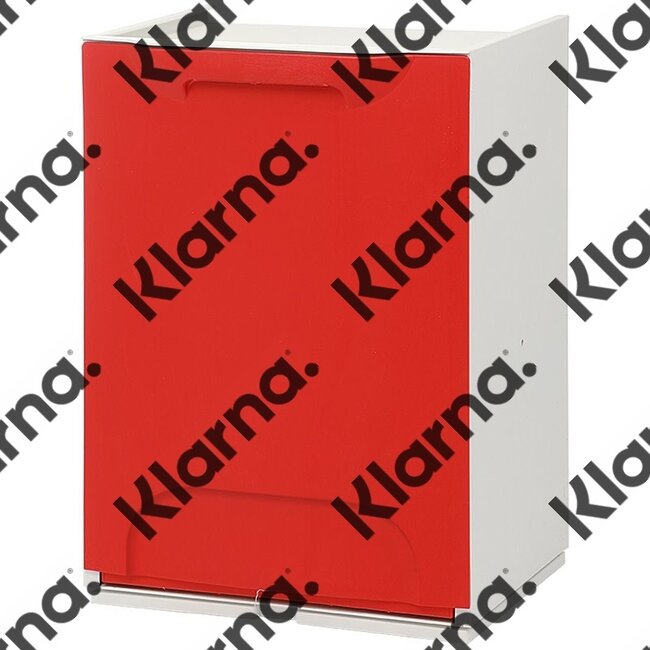 Duett - Afvalbak voor Recycling - Vrijstaand - Stapelbaar - Wandmontage - Rood