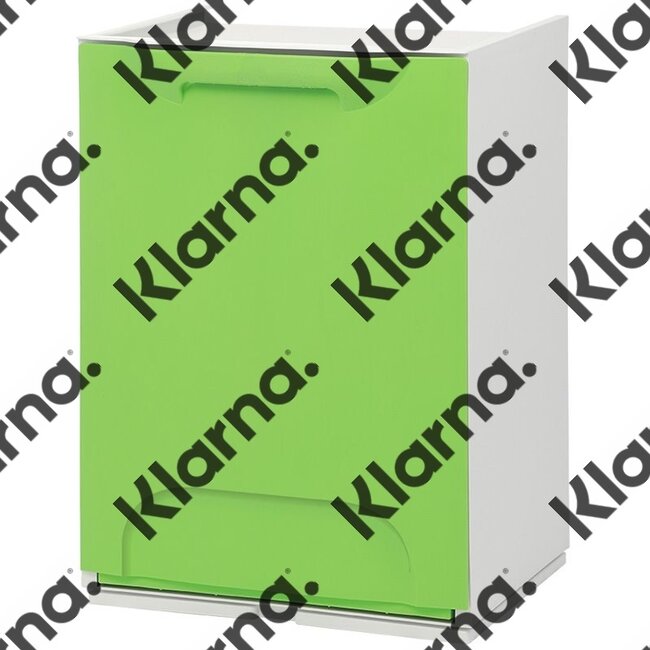 Duett - Afvalbak voor Recycling - Vrijstaand - Stapelbaar - Wandmontage - Groen