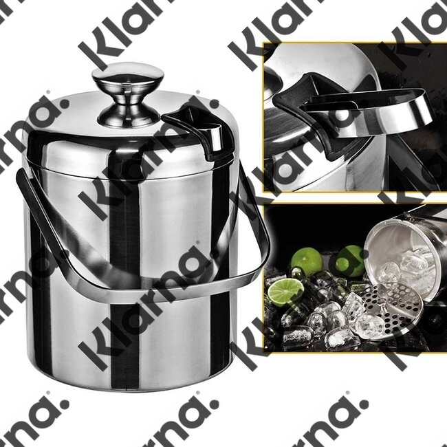 Haushalt International IJsemmer RVS - met deksel en ijstang