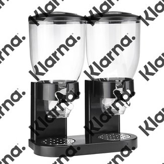 Haushalt International Muesli dispenser - dubbel - zwart