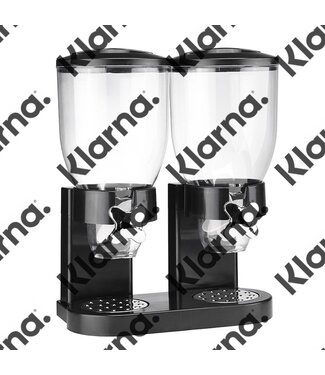 Haushalt International Muesli dispenser - dubbel - zwart