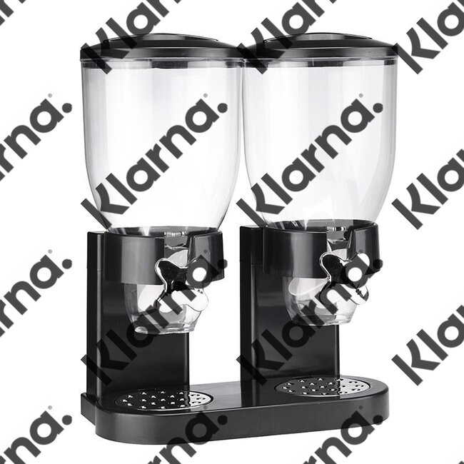 Haushalt International Muesli dispenser - dubbel - zwart