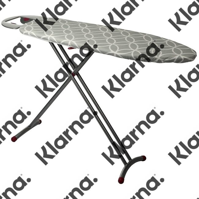 Duett Strijkplankhoes - grijs / wit