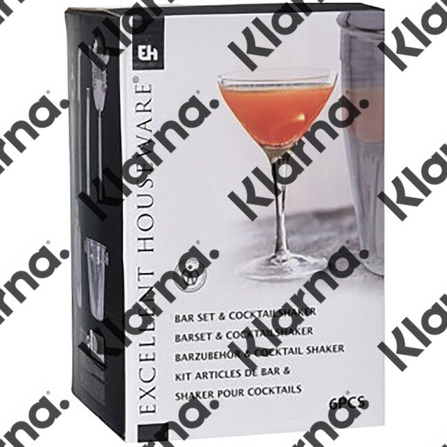 Excellent Houseware. Cocktail Set -  6 delig - RVS