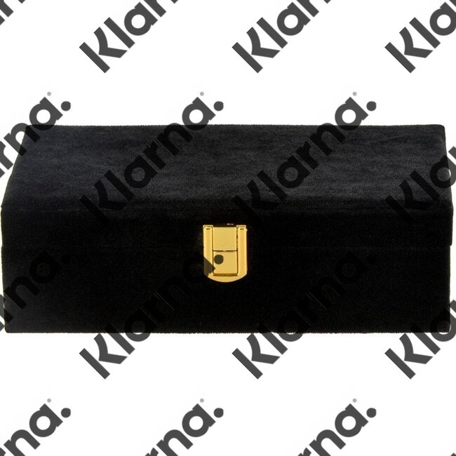 H&S Collection Sieradendoos - 25 x 16 x 7 cm - Zwart