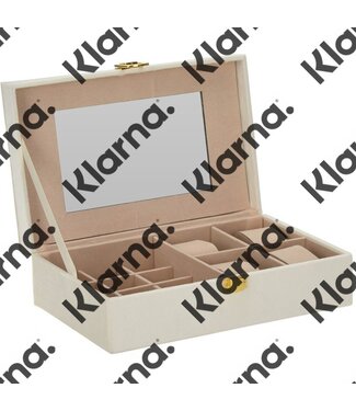 H&S Collection Sieradendoos - 25 x 16 x 7 cm - Wit