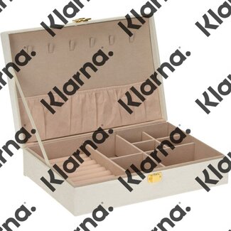 H&S Collection Sieradendoos - 28 x 19 x 7 cm - Wit