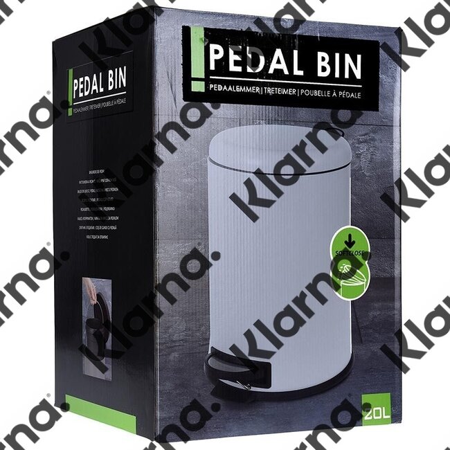 Pedaalemmer - Soft Close - 20 l - Taupe