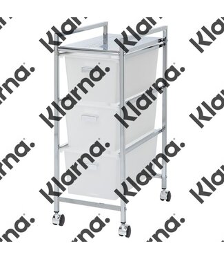 Duett Opbergtrolley - Badkamer Trolley op Wieltjes - 3 Lades