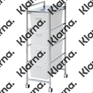 Duett Opbergtrolley - Badkamer Trolley op Wieltjes - 4 Lades