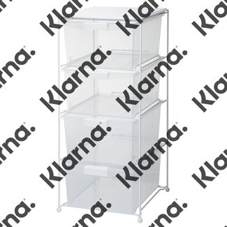 Duett Opbergtrolley - Badkamer Trolley - 4 Lades