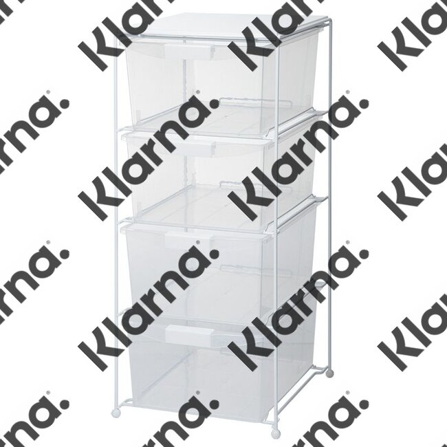 Duett Opbergtrolley - Badkamer Trolley - 4 Lades