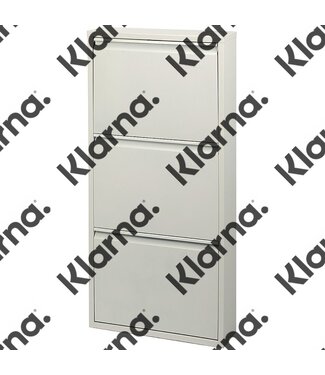 Duett Schoenenkast - 3 Vakken - Wandmontage - Wit