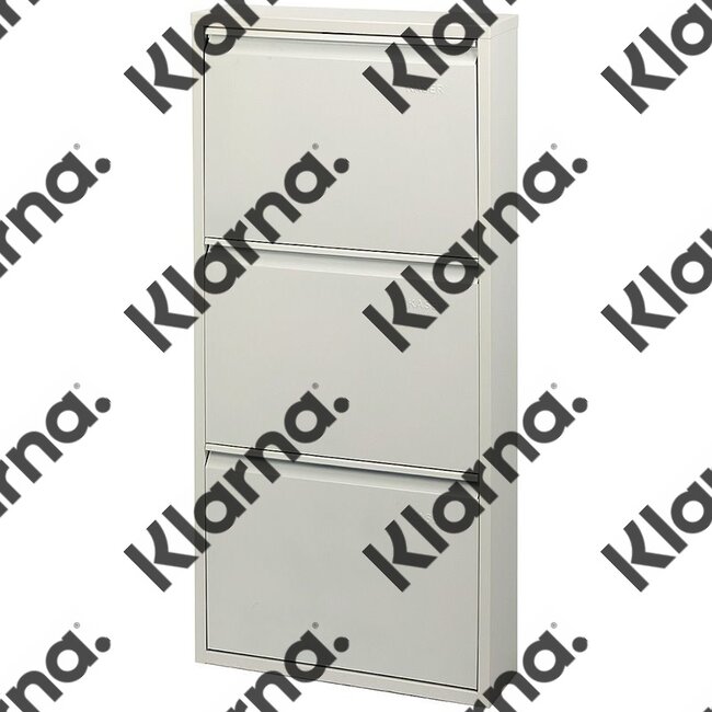 Duett Schoenenkast - 3 Vakken - Wandmontage - Wit