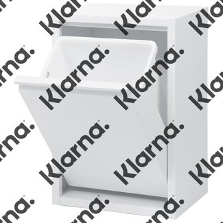 Duett - Afvalbak voor Recycling - Vrijstaand - Enkele Bak - Wit