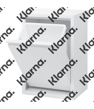 Duett - Afvalbak voor Recycling - Vrijstaand - Enkele Bak - Wit