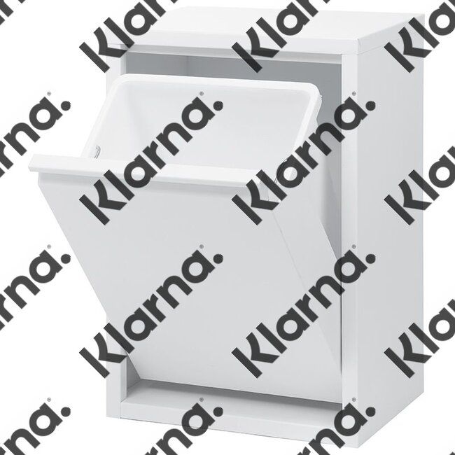 Duett - Afvalbak voor Recycling - Vrijstaand - Enkele Bak - Wit