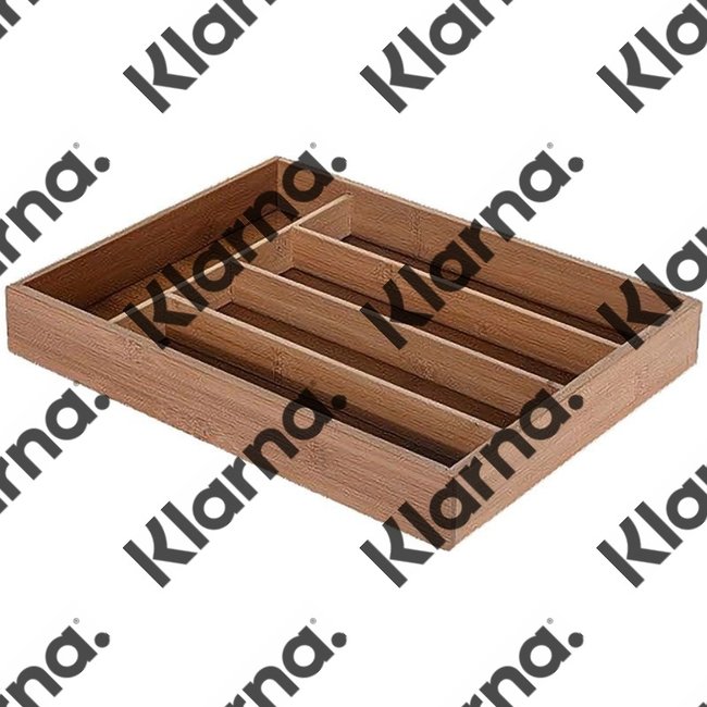 Excellent Houseware. Bestekbak bamboe - 35x26cm