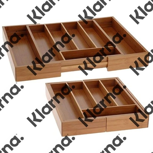 Excellent Houseware. Bestekbak bamboe - 35x26cm