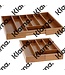 Excellent Houseware. Bestekbak bamboe - 35x26cm