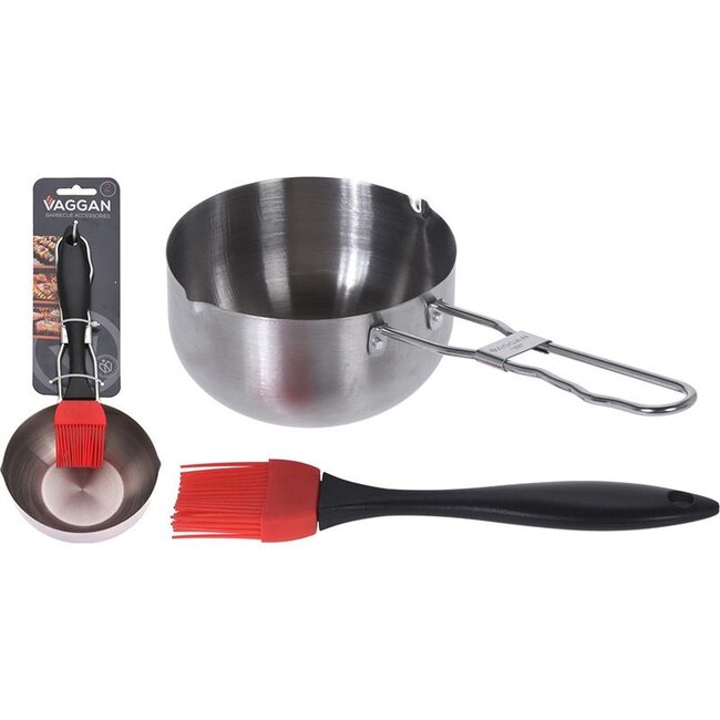 Vaggan Sauspan RVS - met kwastje