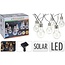 ProGarden Feestverlichting - Solar - Warm Wit - 10 LED Lampen - Transparant