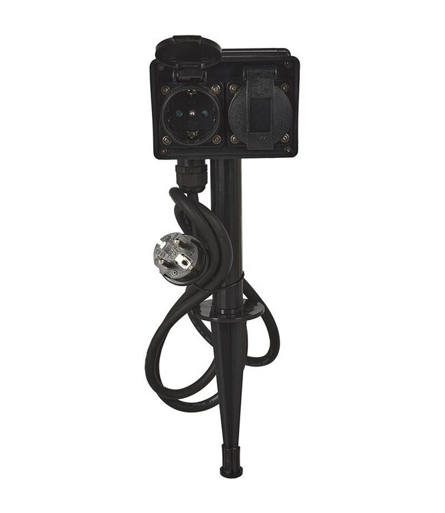 FXcontrol Tuinstekkerdoos 4-Voudig - Buitencontactdoos 2+2-Voudig