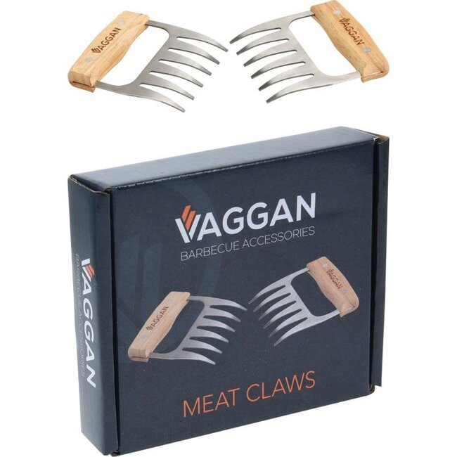Vaggan Vleesklauwen voor de BBQ - Pulled Pork Klauwen - 2 stuks