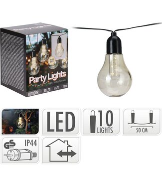 Feestverlichting voor de Tuin - 450cm - warm wit - 10x3 LED