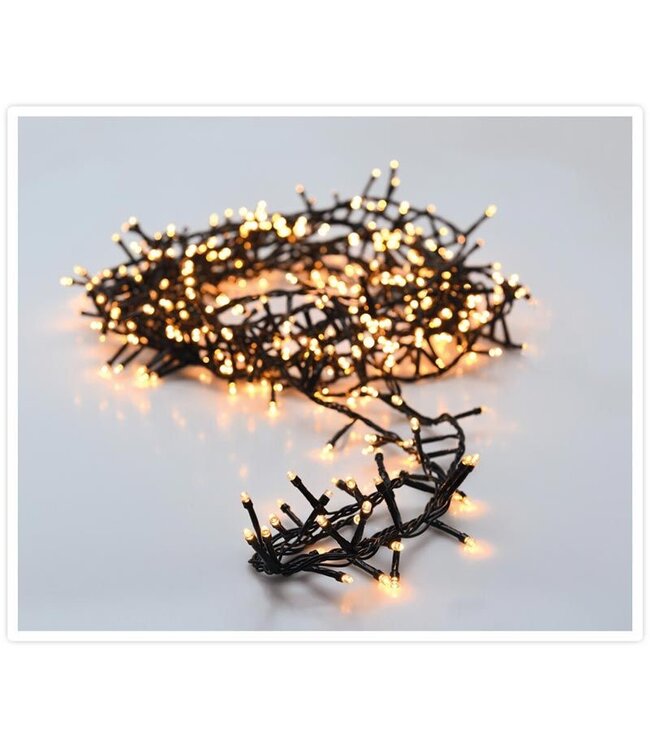 Micro Cluster 200 led - 4m - two tone romantic - Batterij - Lichtfuncties - Geheugen - Timer