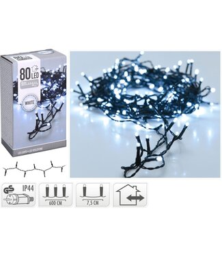LED verlichting 80 LED - 6 meter wit