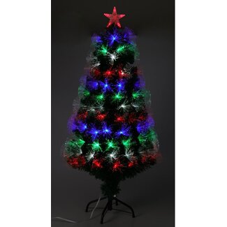 Kerstboom met Verlichting - Fiber Optic - 120 cm - Multicolor