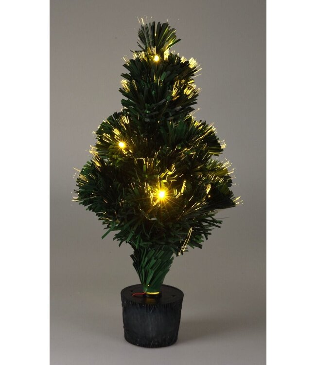Kerstboom met Verlichting - Fiber Optic - 45 cm - Warm Wit