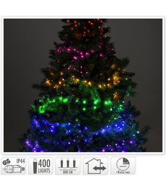 Clusterverlichting Multikleuren Mix - 8m - 400 led
