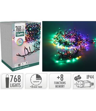 S.I.A. Treecluster Kerstboomverlichting - 768led - multicolor