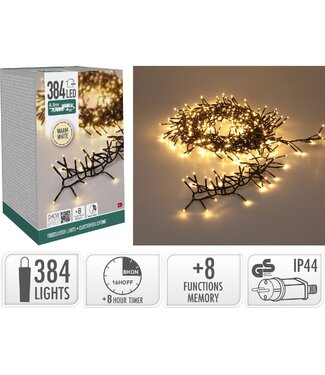S.I.A. Treecluster Kerstboomverlichting - 384led - warm wit